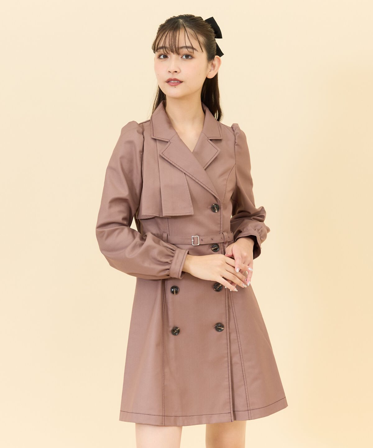 REDYAZEL「ダブルボタンジャケットミニワンピース」|ワンピース|