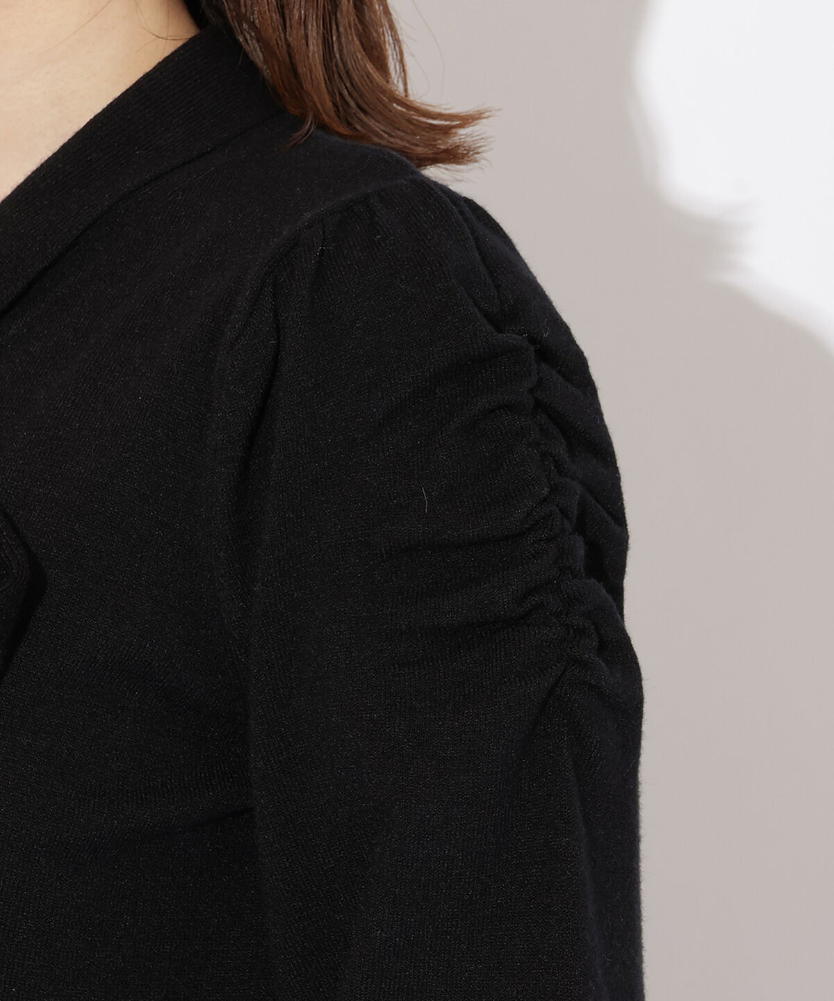 WILLSELECTION「ギャザー袖ボウタイプルオーバー」|ニット・セーター|