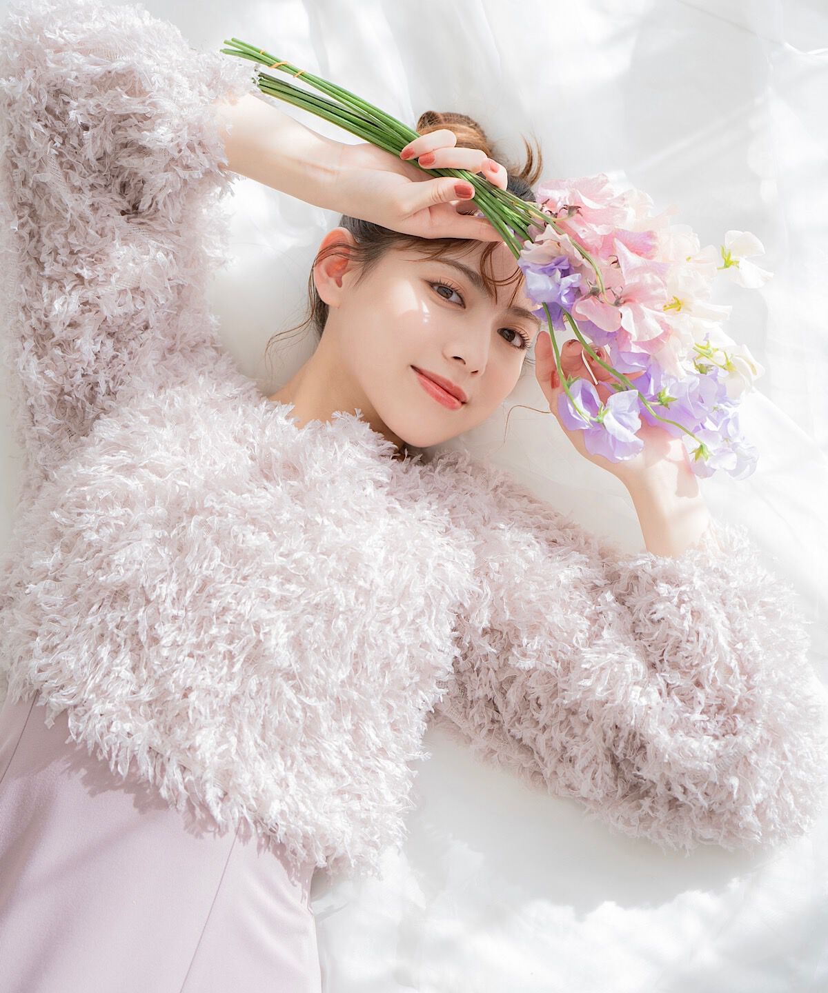 WILLSELECTION「リボンヤーンシャギーニット&times;ワンピース」|ワンピース|