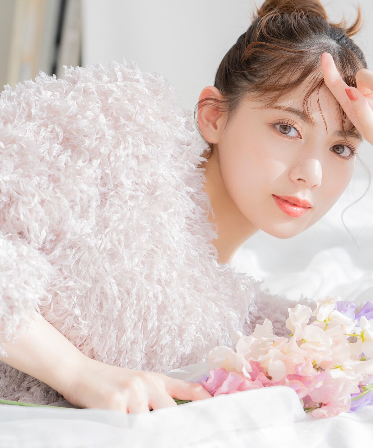 WILLSELECTION「リボンヤーンシャギーニット&times;ワンピース」|ワンピース|