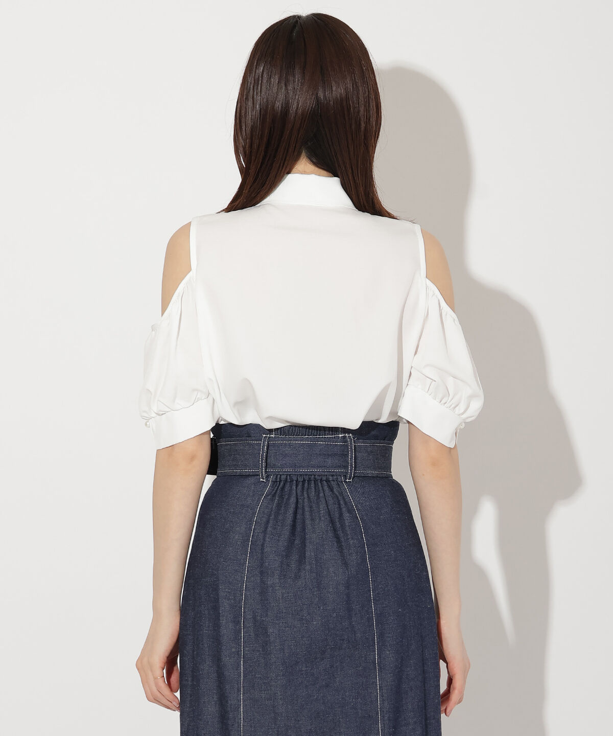 WILLSELECTION「オープンショルダーリボンタイブラウス」|シャツ・ブラウス|