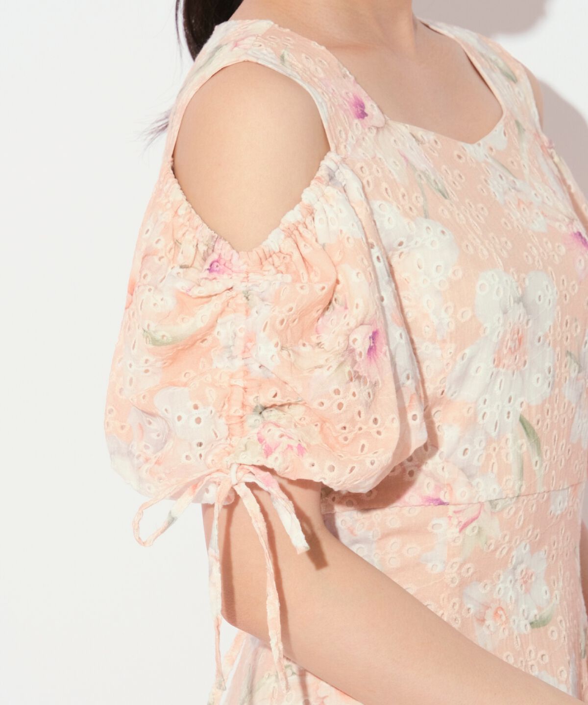 WILLSELECTION「レースフラワープリントワンピース」|ワンピース|