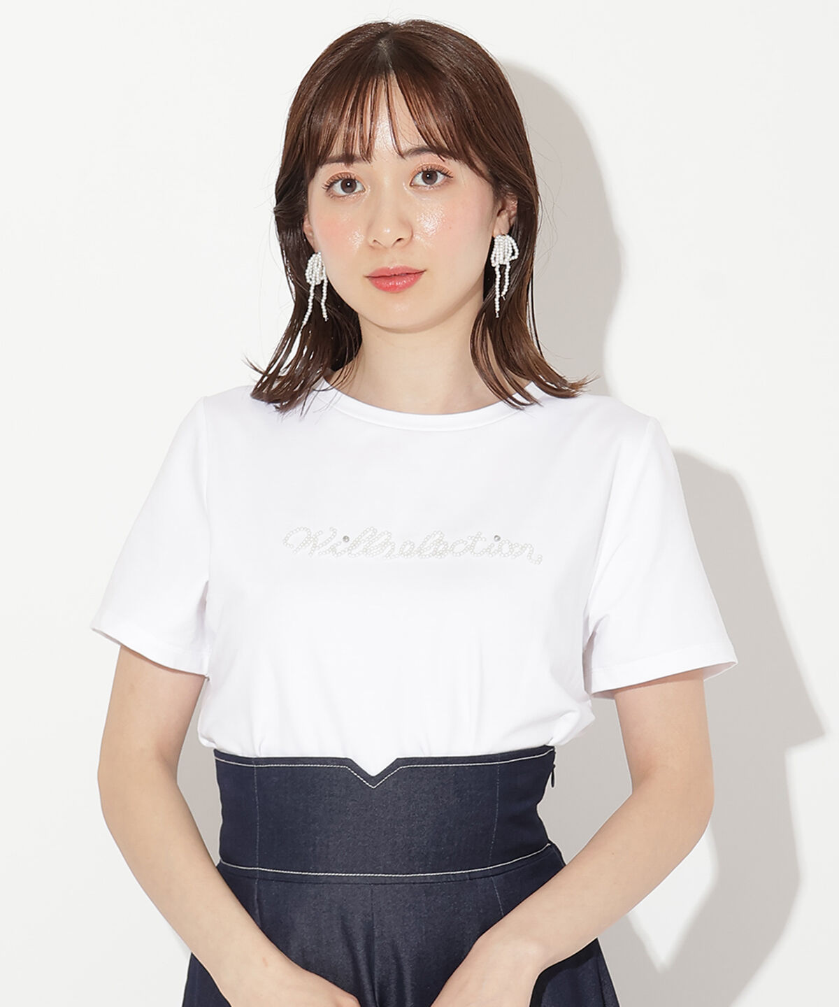 WILLSELECTION「パールロゴTシャツ」|Tシャツ・カットソー|