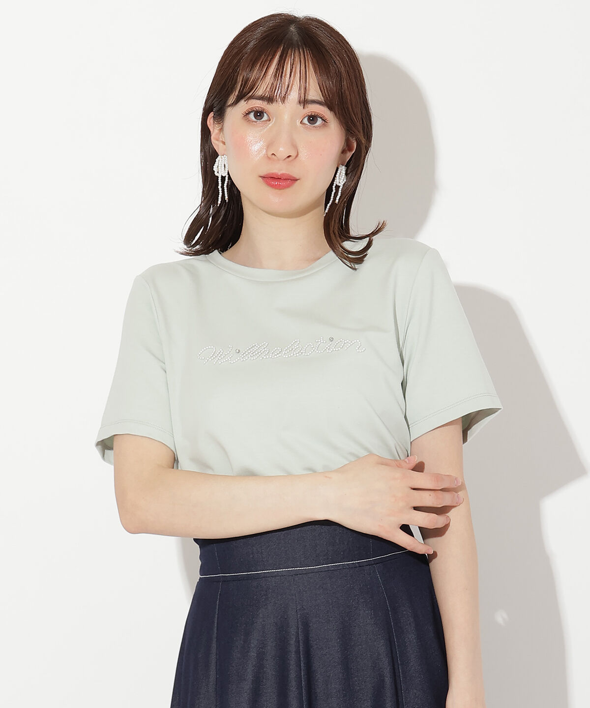 WILLSELECTION「パールロゴTシャツ」|Tシャツ・カットソー|ミント