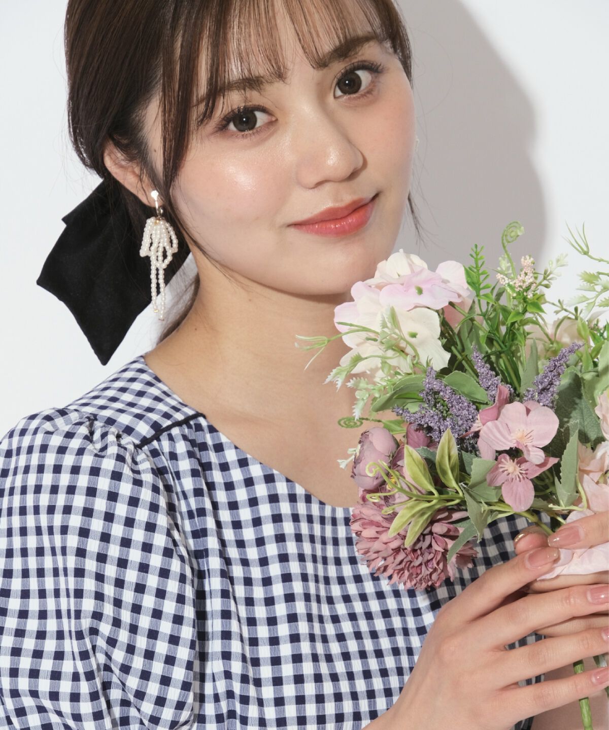 WILLSELECTION「ギンガムパフ袖ワンピース」|ワンピース|