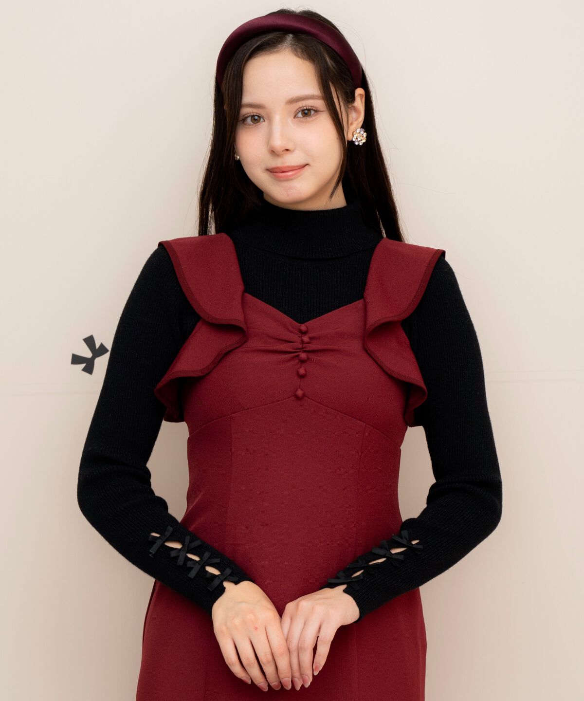 WILLSELECTION「パイピングフリルマーメイドジャンスカ」|ジャンパースカート|