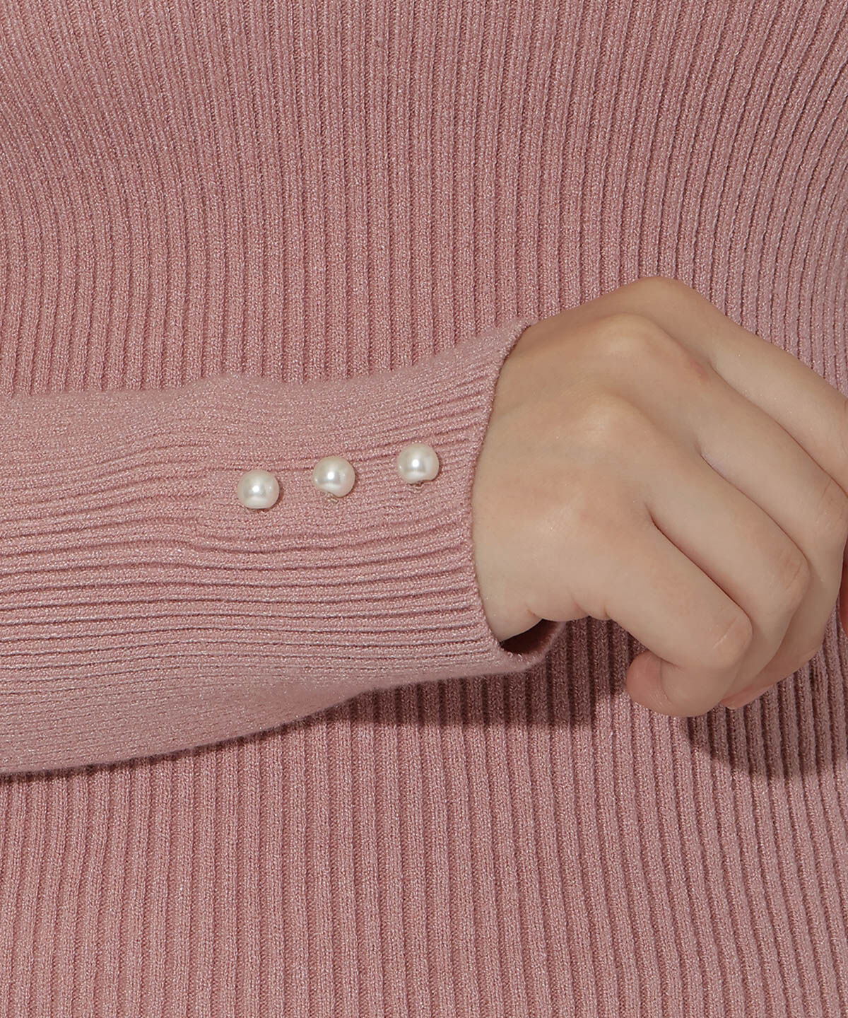 WILLSELECTION「ビジュー付きアシメリボンニット」|ニット・セーター|