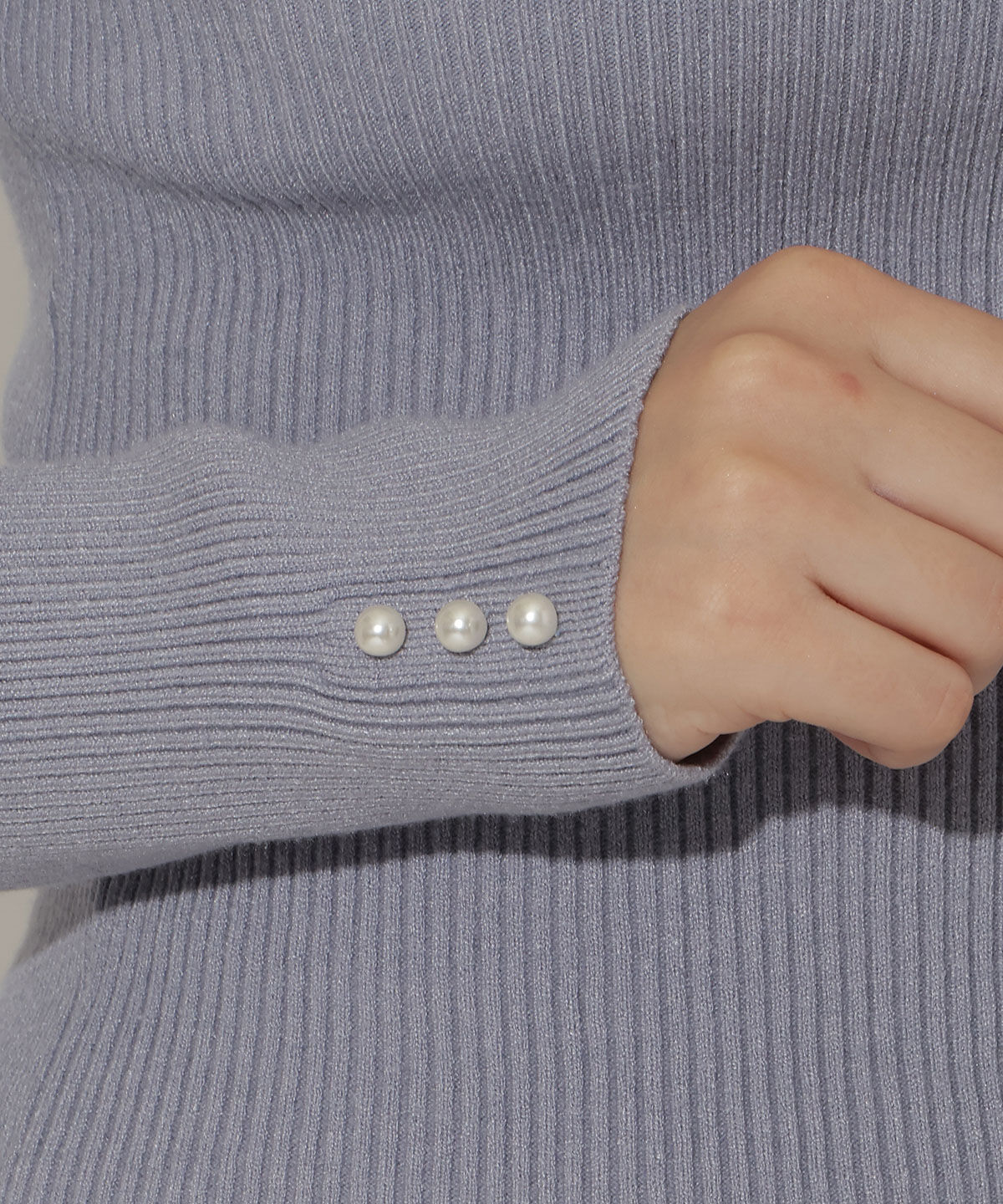 WILLSELECTION「ビジュー付きアシメリボンニット」|ニット・セーター|