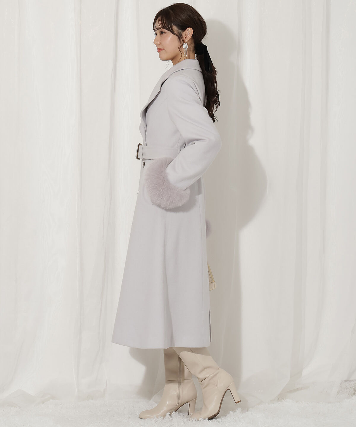 WILLSELECTION「FOXファー付きウールコート」|その他|