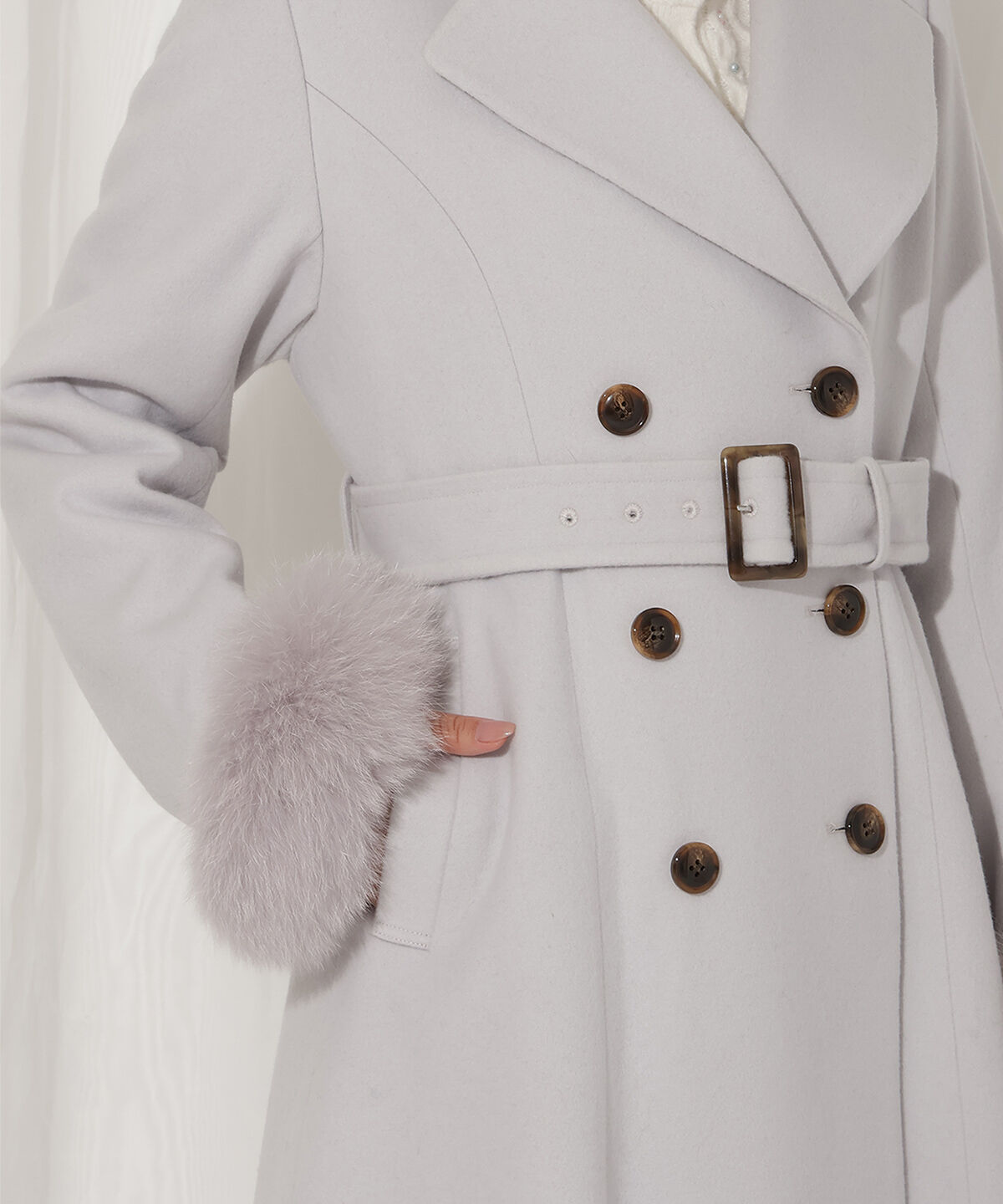 WILLSELECTION「FOXファー付きウールコート」|その他|