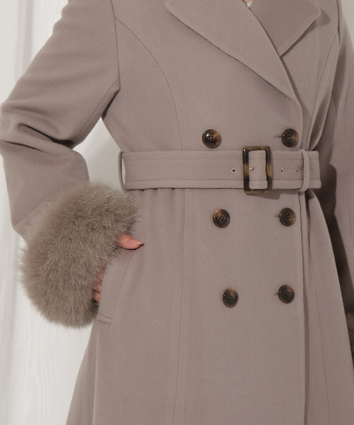 WILLSELECTION「FOXファー付きウールコート」|その他|