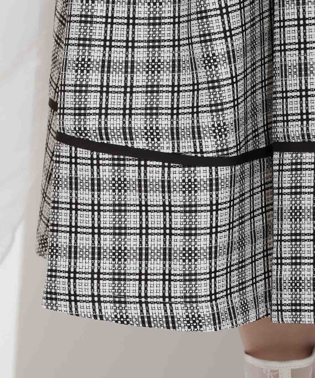 WILLSELECTION「パイピングデザインタックスカート」|フレア|