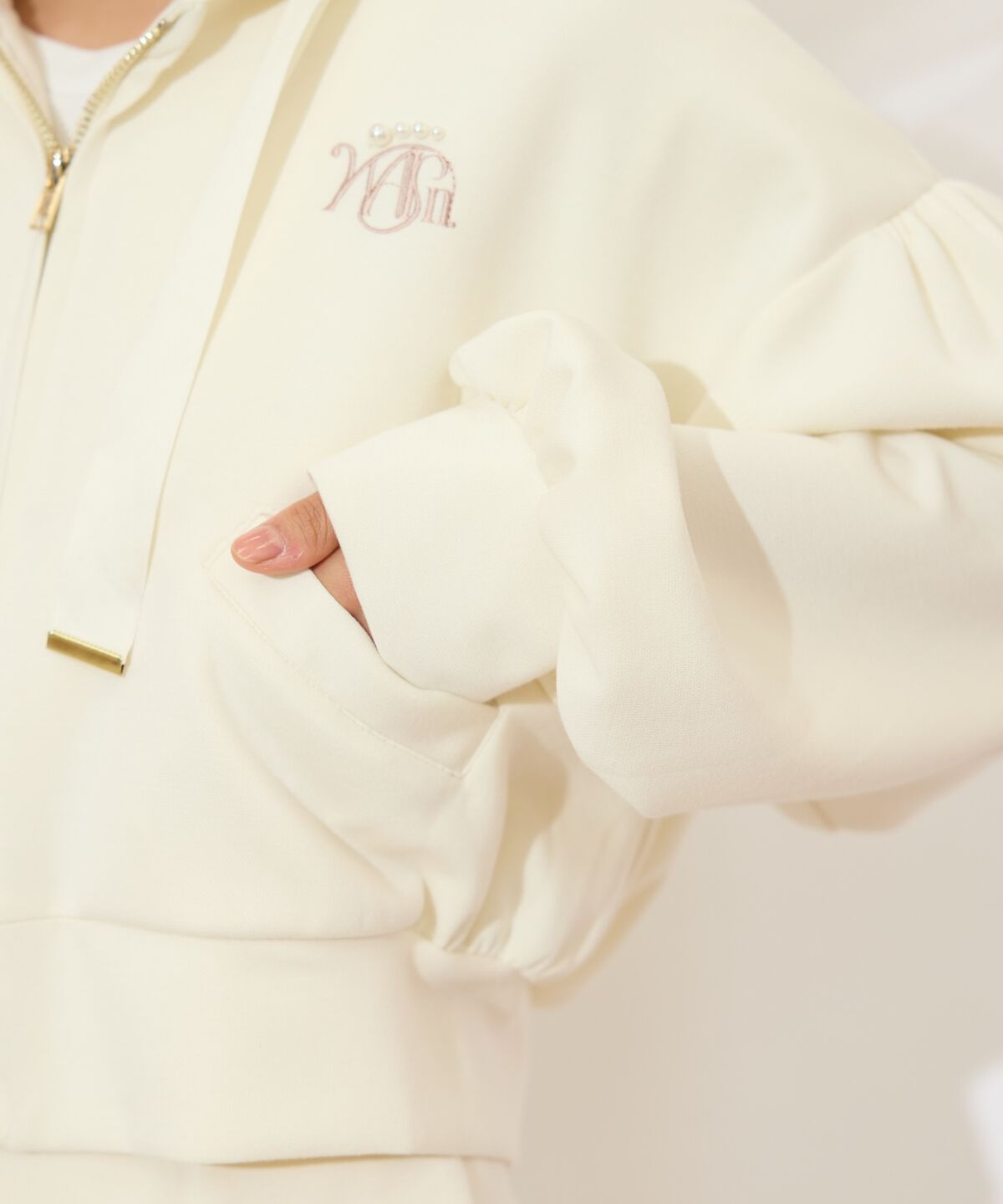 WILLSELECTION「ロゴ刺繍コンパクトフーディー」|パーカー|