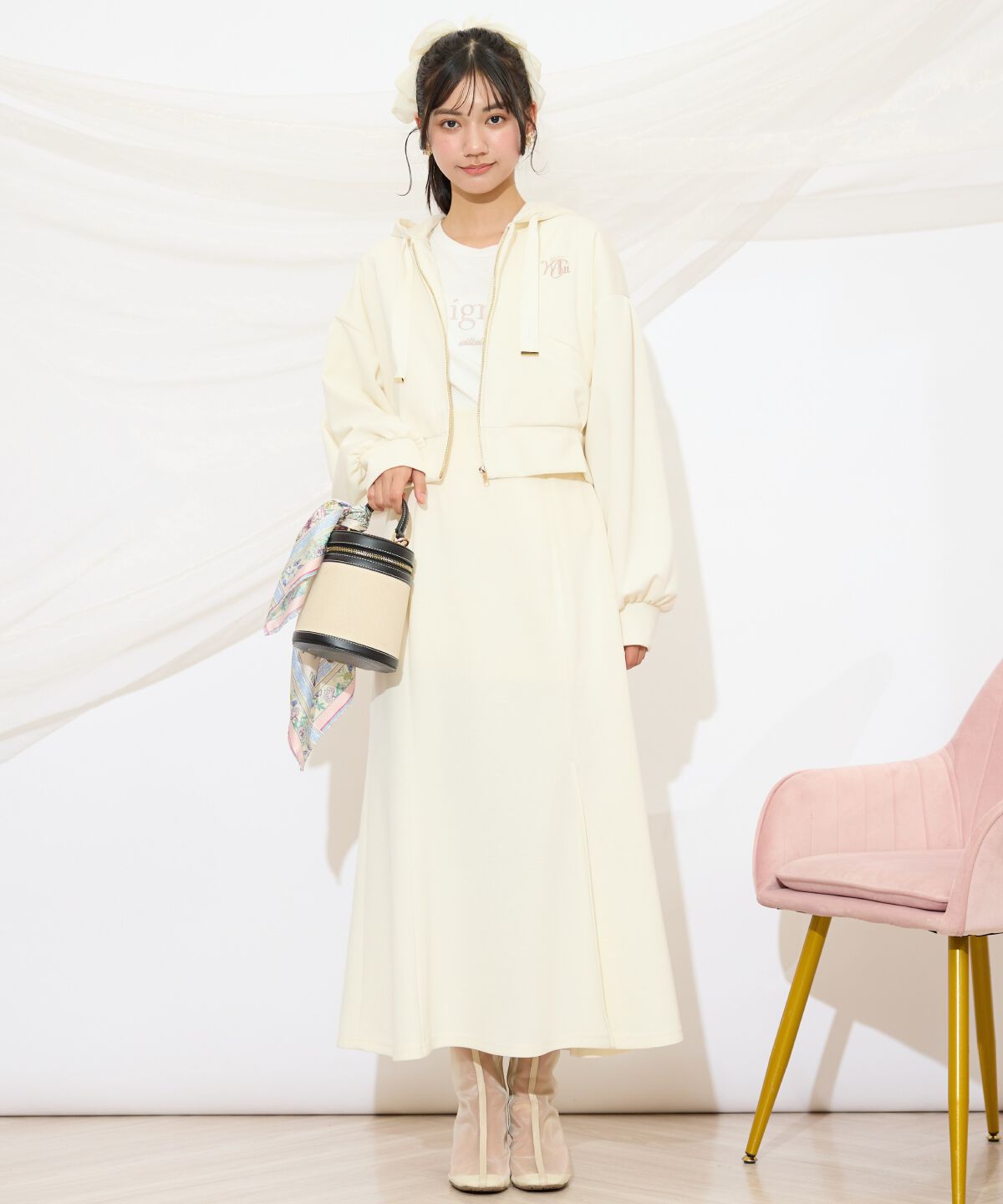 WILLSELECTION「ロゴ刺繍コンパクトフーディー」|パーカー|