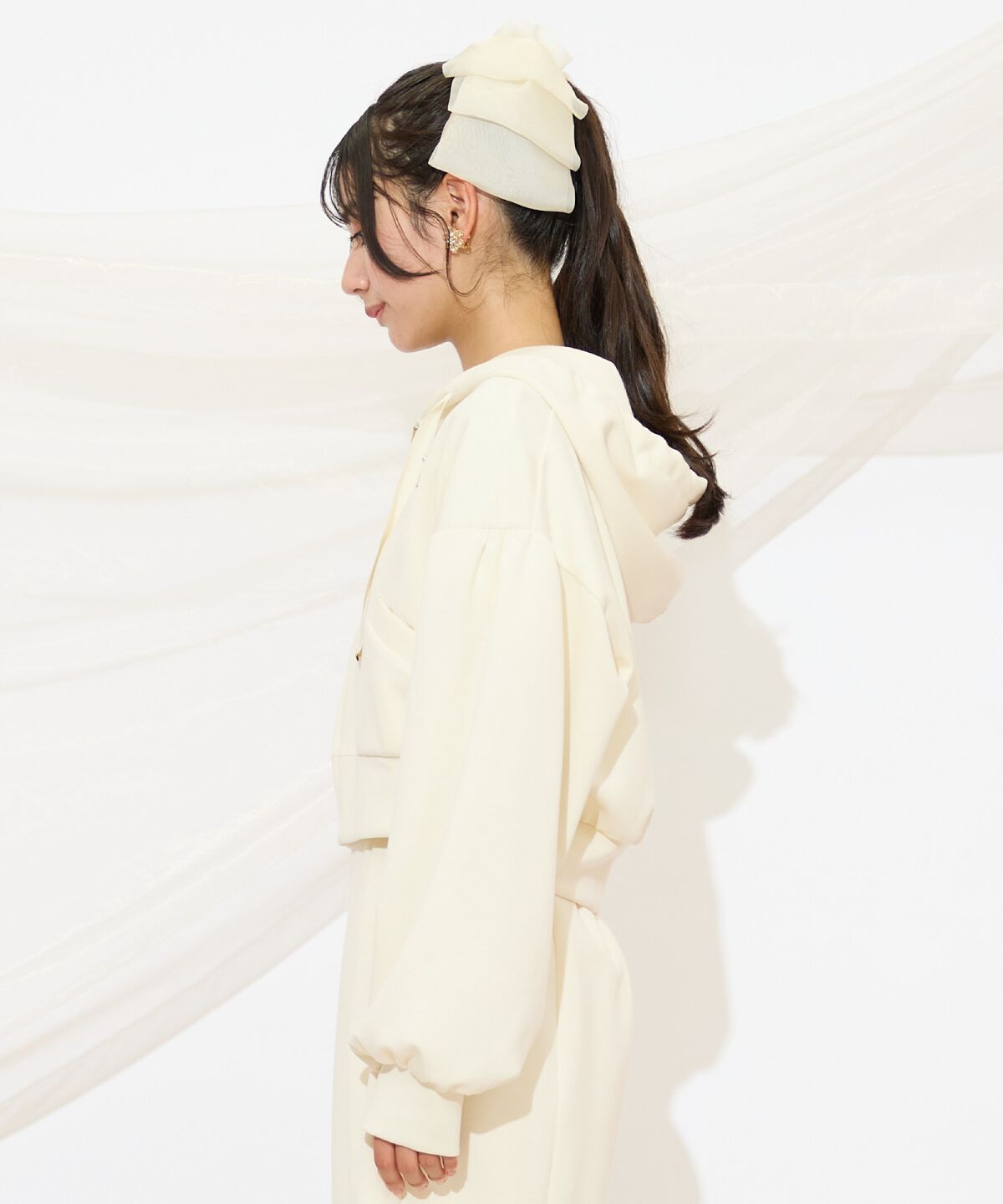 WILLSELECTION「ロゴ刺繍コンパクトフーディー」|パーカー|