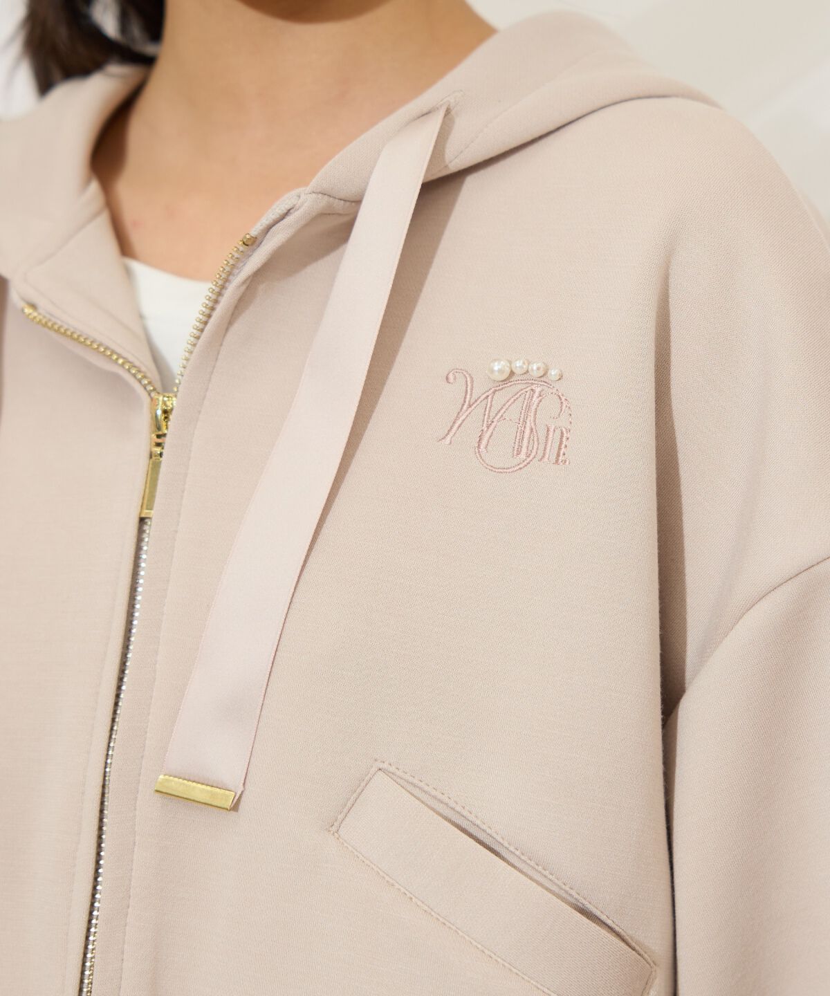 WILLSELECTION「ロゴ刺繍コンパクトフーディー」|パーカー|