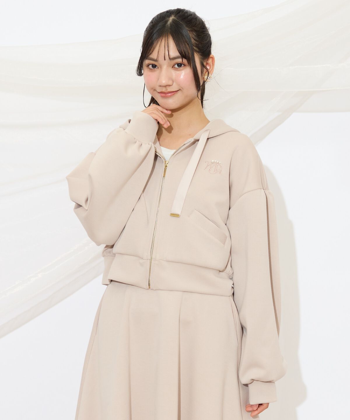 WILLSELECTION「ロゴ刺繍コンパクトフーディー」|パーカー|