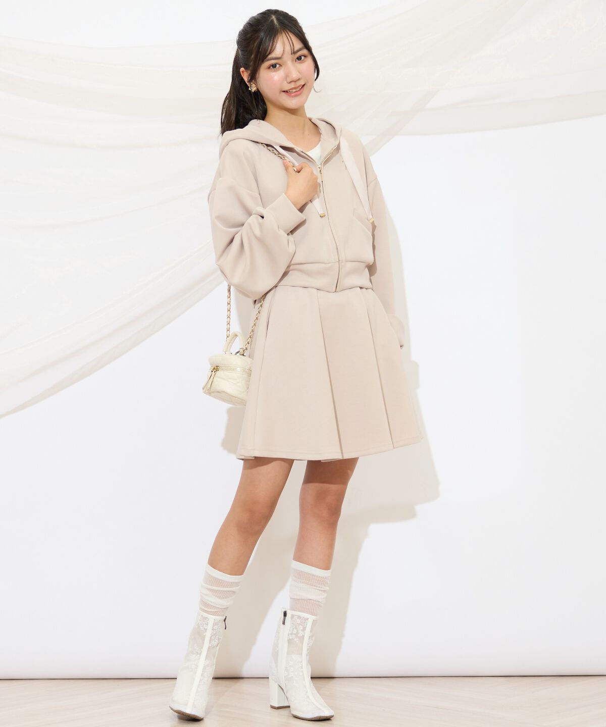 WILLSELECTION「ロゴ刺繍コンパクトフーディー」|パーカー|