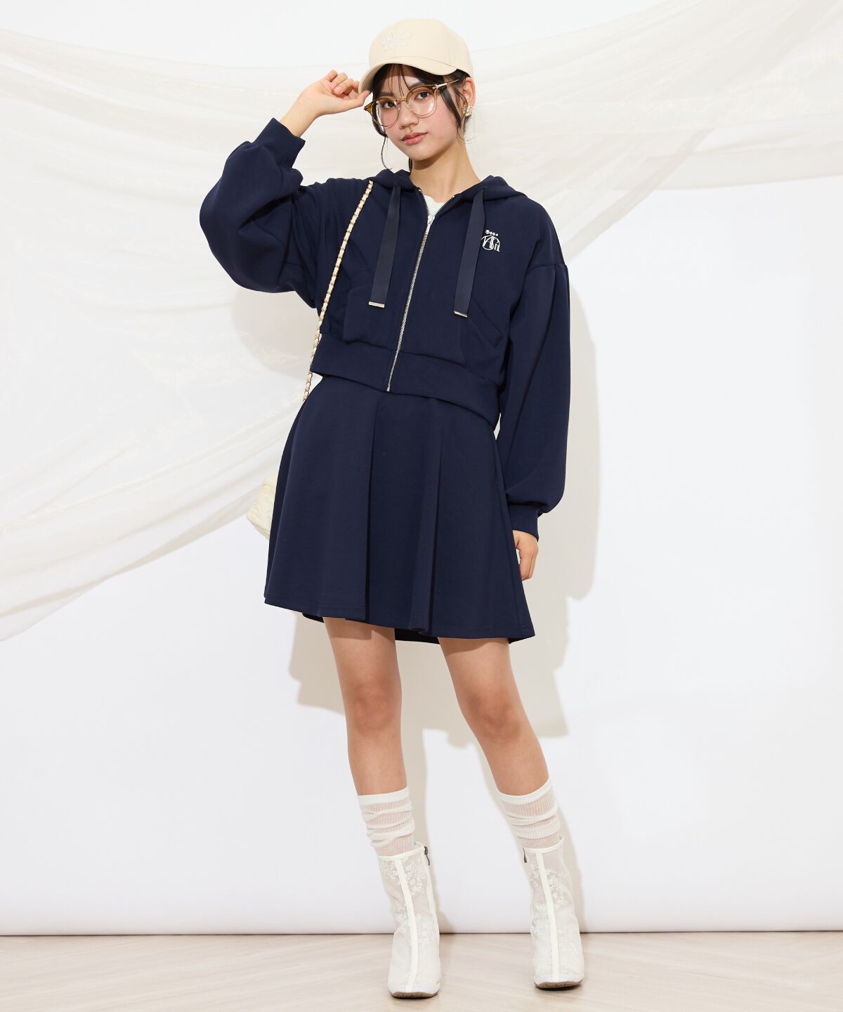 WILLSELECTION「ロゴ刺繍コンパクトフーディー」|パーカー|