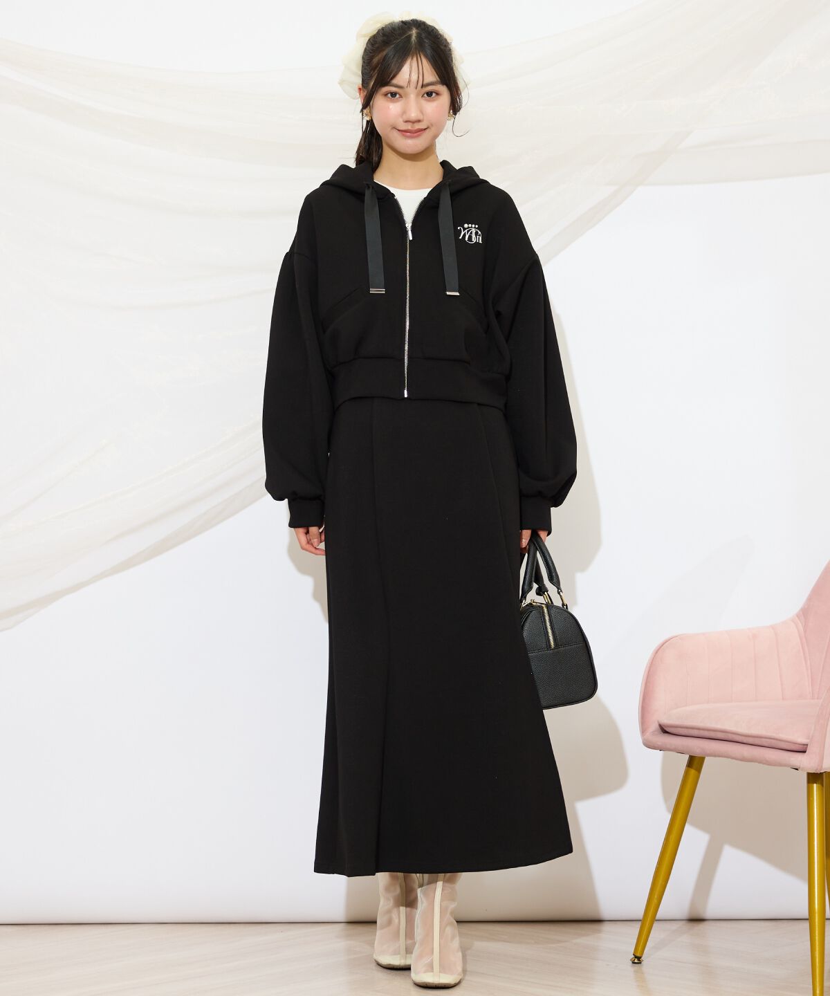 WILLSELECTION「ロゴ刺繍コンパクトフーディー」|パーカー|