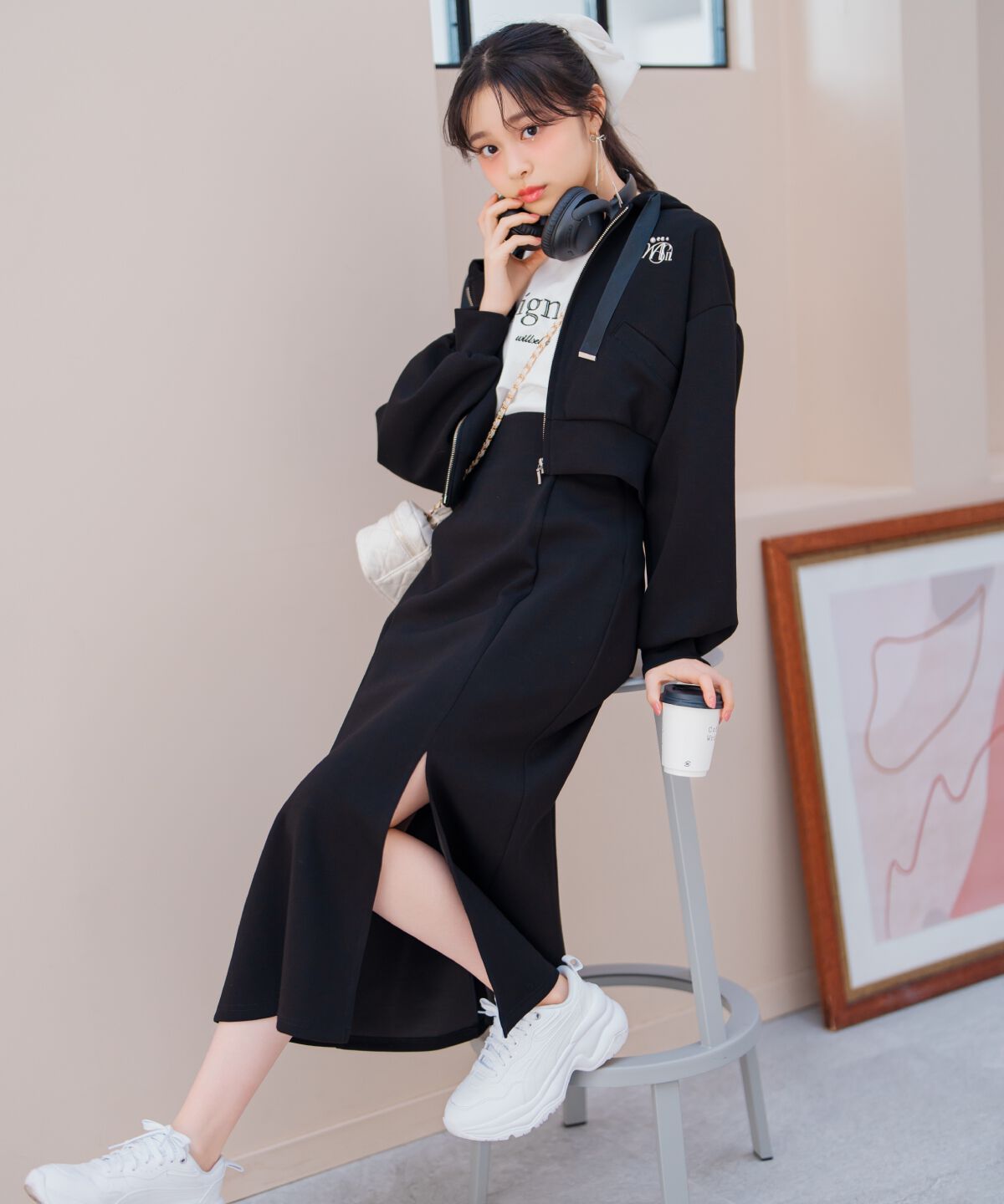 WILLSELECTION「ロゴ刺繍コンパクトフーディー」|パーカー|