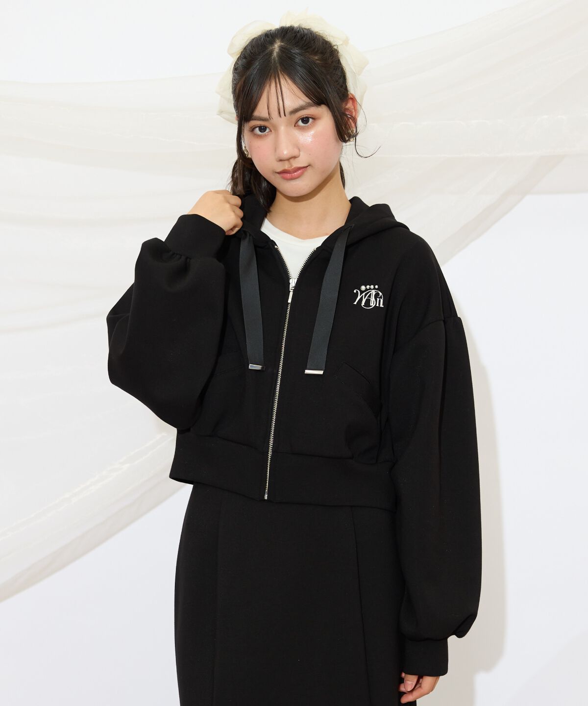 WILLSELECTION「ロゴ刺繍コンパクトフーディー」|パーカー|