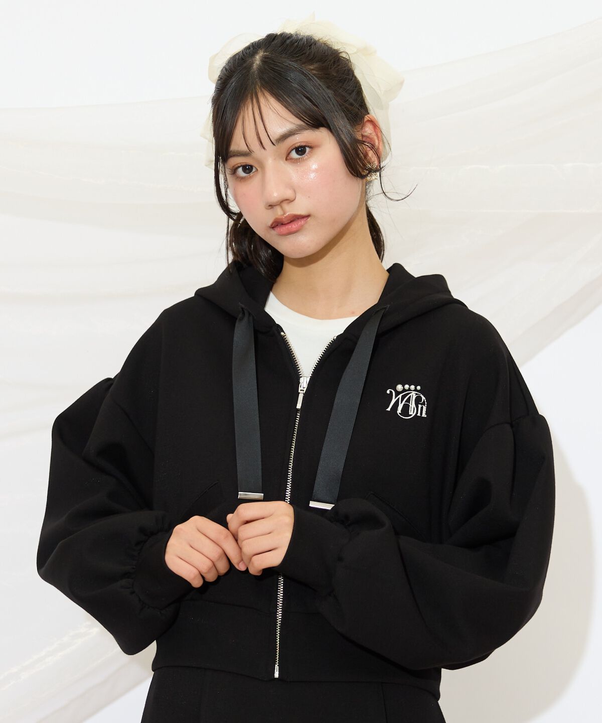 WILLSELECTION「ロゴ刺繍コンパクトフーディー」|パーカー|