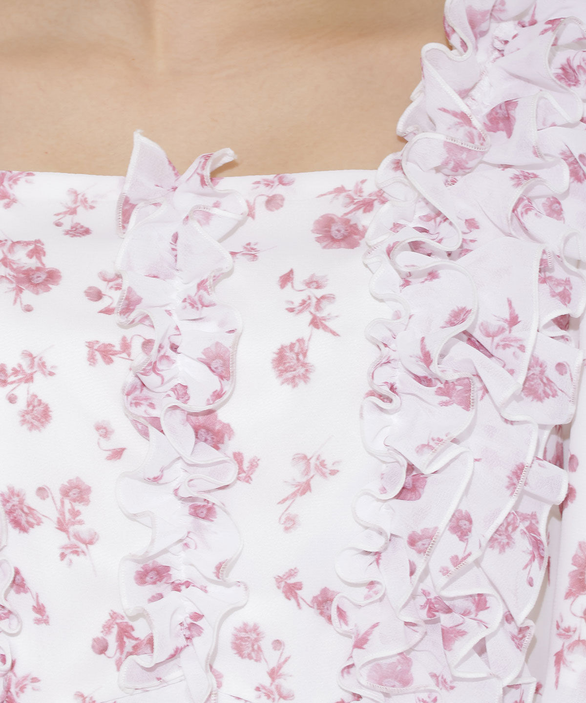 WILLSELECTION「ジュイフラワーフリルワンピース」|ワンピース|