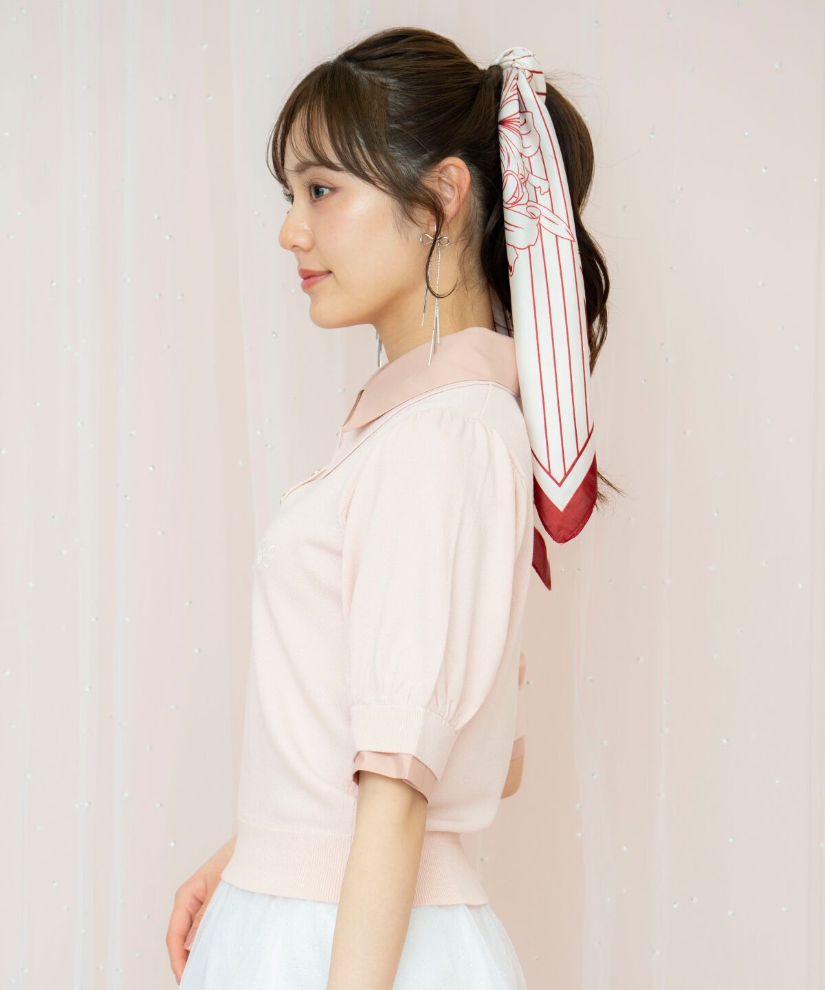 WILLSELECTION「レイヤード風ポロニット」|ニット・セーター|