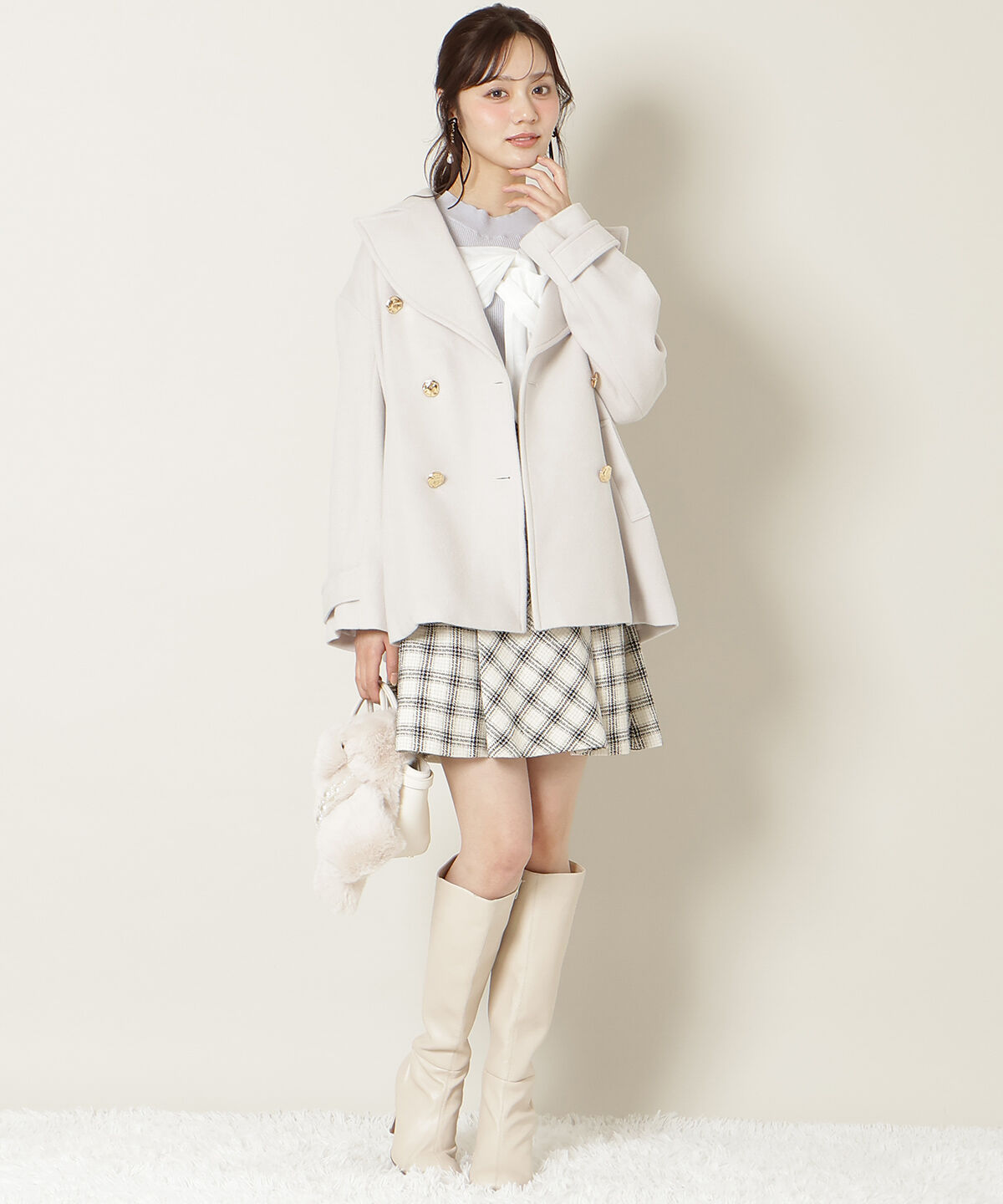 WILLSELECTION「リボンビスチェドッキングリブニット」|ニット・セーター|