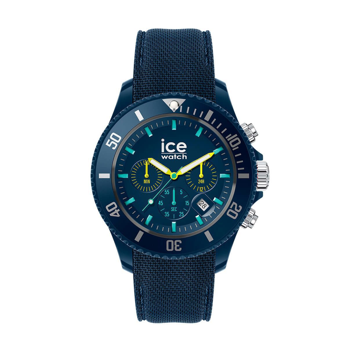 ICE-WATCH「〈ICE-WATCH(ｱｲｽｳｫｯﾁ)〉ICE chrono ﾌﾞﾙｰﾗｲﾑ ﾗｰｼﾞ」|腕時計|NAVY