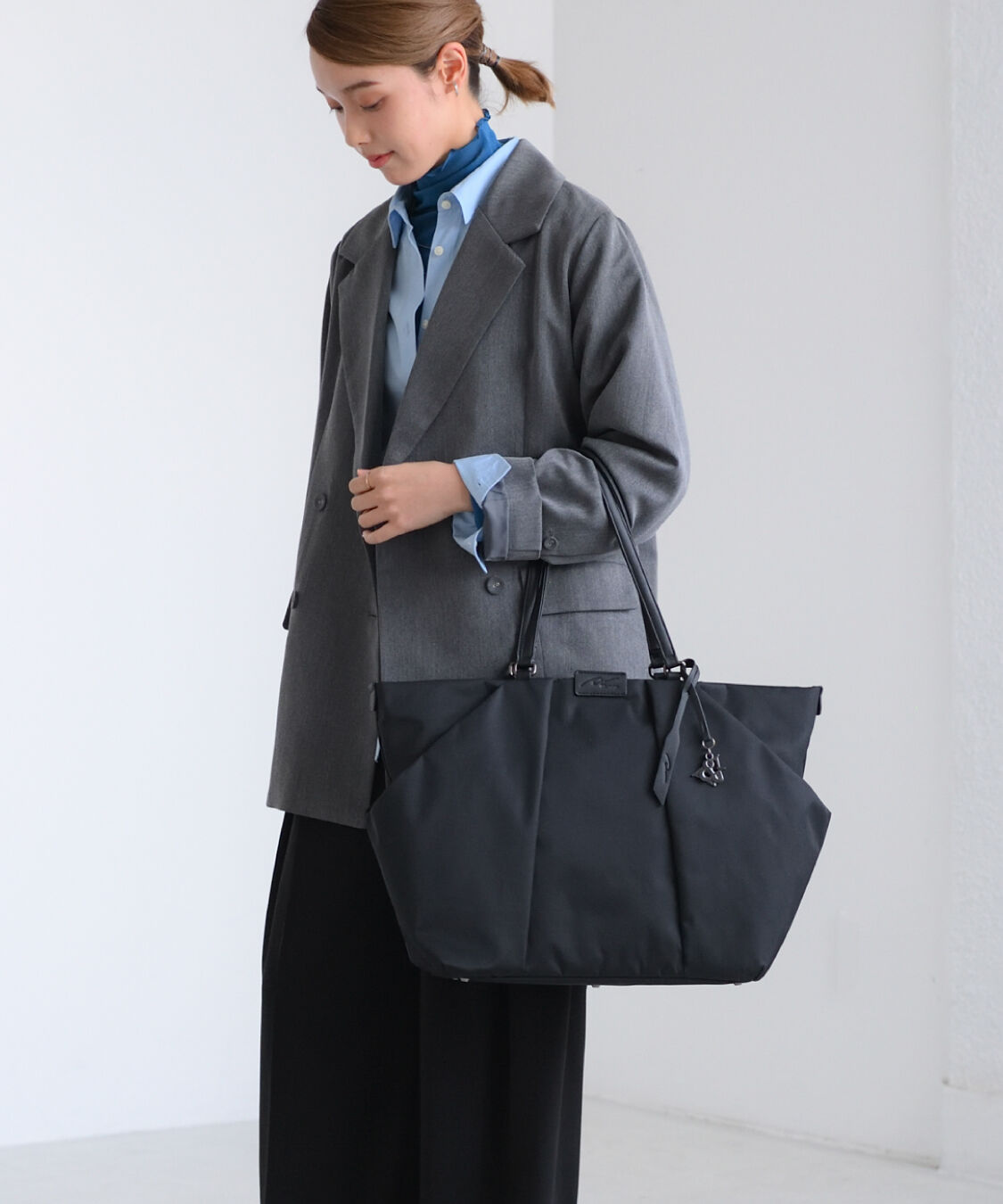 W&.Day/Night「W&.Day/Night スック トートバッグ A4 13.3インチPC 15184」|トートバッグ|ブラック