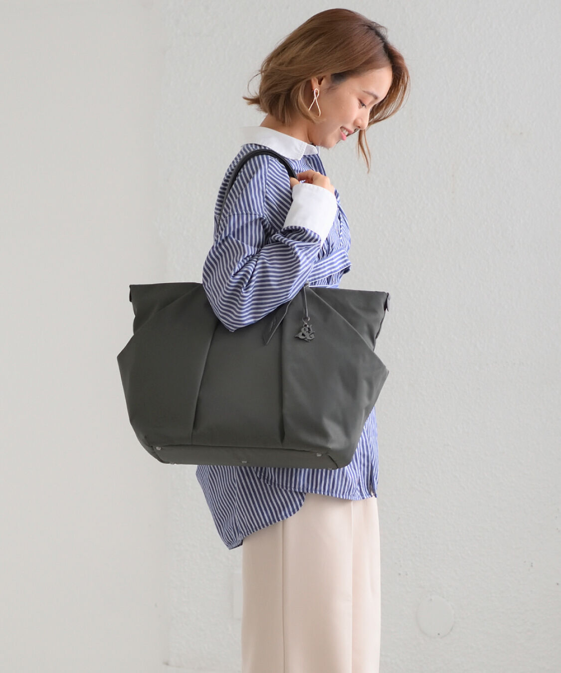 W&.Day/Night「W&.Day/Night スック トートバッグ A4 13.3インチPC 15184」|トートバッグ|ダークグレー