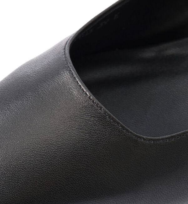 ORiental TRaffic「【本革/通勤/リクルート】スクエアトゥブラックパンプス/R-3103」|パンプス|