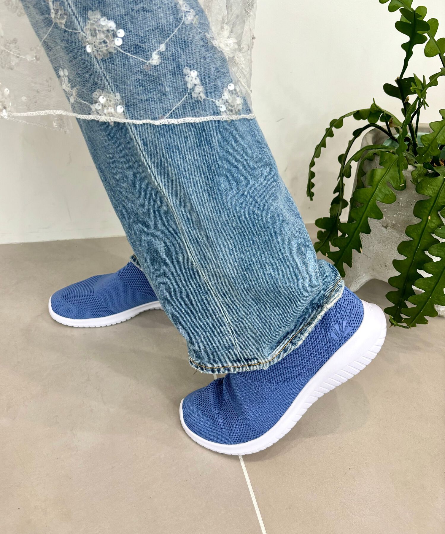 ORiental TRaffic「【累計19万足突破 】 ニット スニーカー /3709 柔らかい 伸縮性 軽量」|スニーカー|