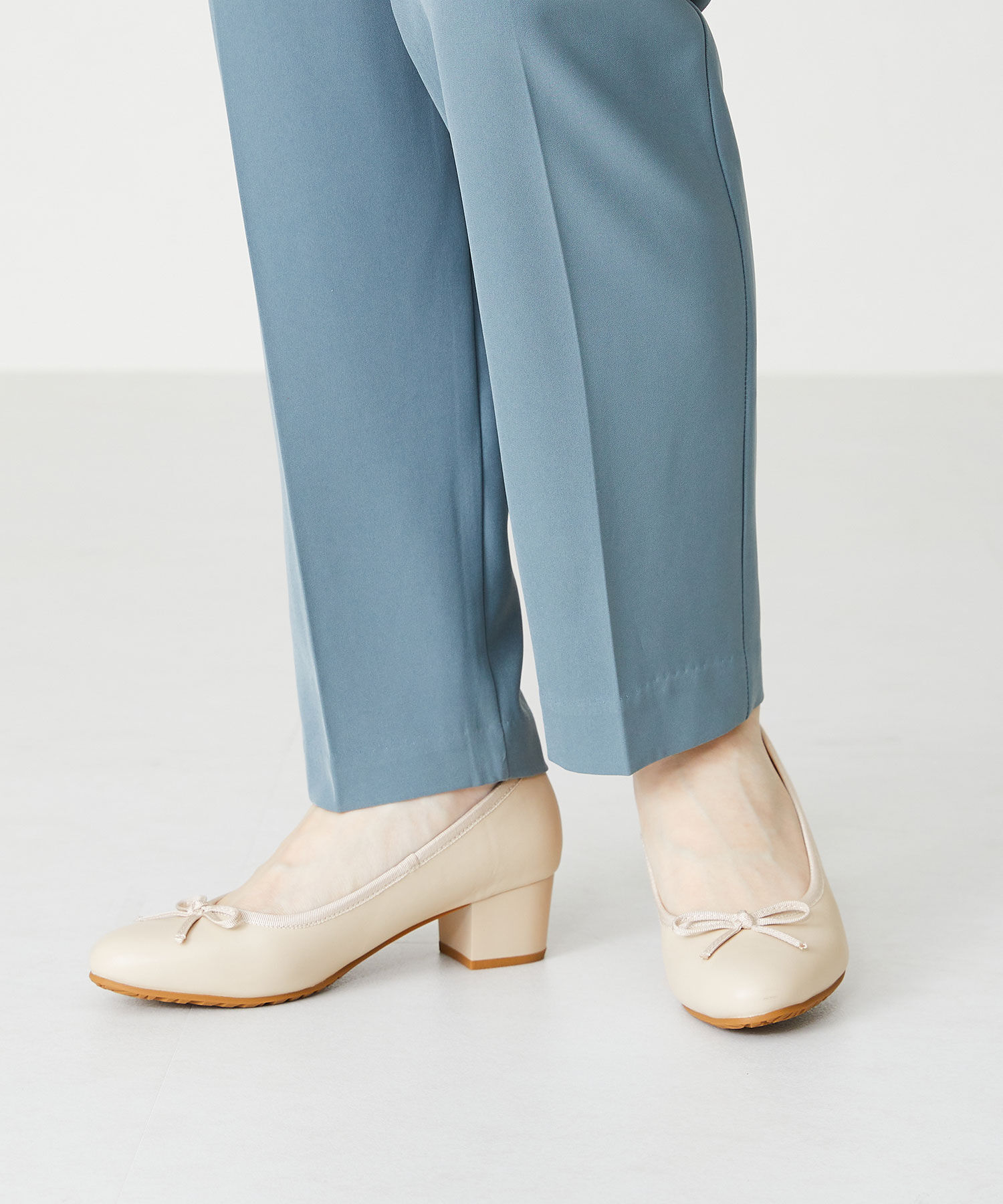 ORiental TRaffic「【防水】 ラウンドトゥ バレエ レイン パンプス /R-1017 バレエシューズ ヒール4.3ｃｍ」|パンプス|