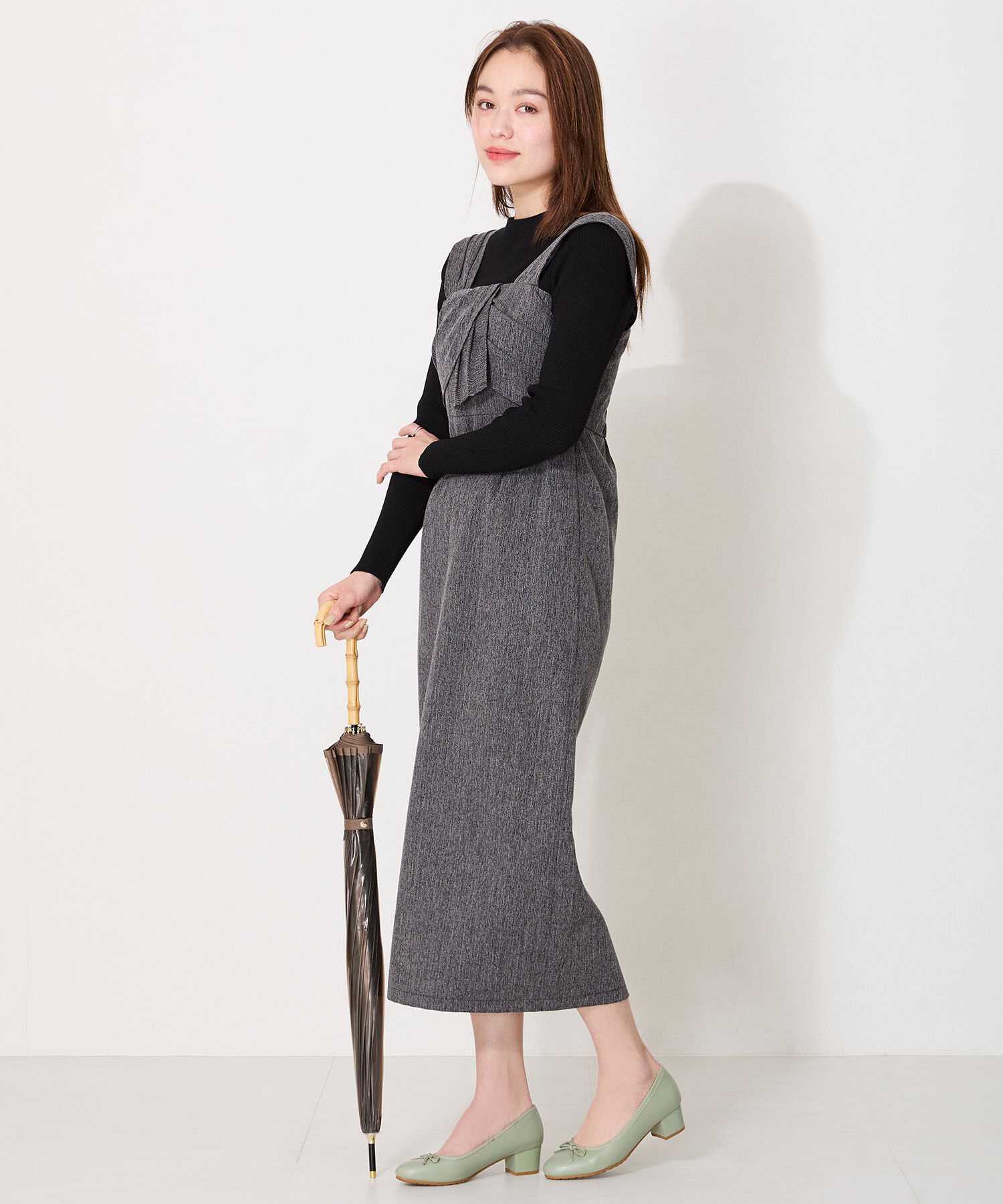 ORiental TRaffic「【防水】 ラウンドトゥ バレエ レイン パンプス /R-1017 バレエシューズ ヒール4.3ｃｍ」|パンプス|