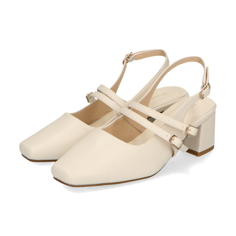 ORiental TRaffic「スクエアトゥバックストラップパンプス/41116」|パンプス|