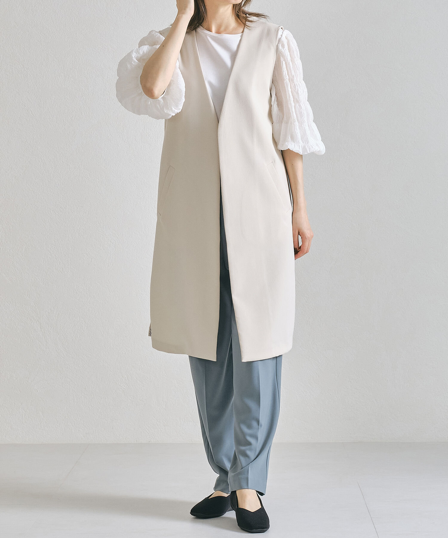 ORiental TRaffic「【洗濯OK】 ニットパンプス /R-3215 軽量 フラット ニット 通気性 柔らかい」|パンプス|