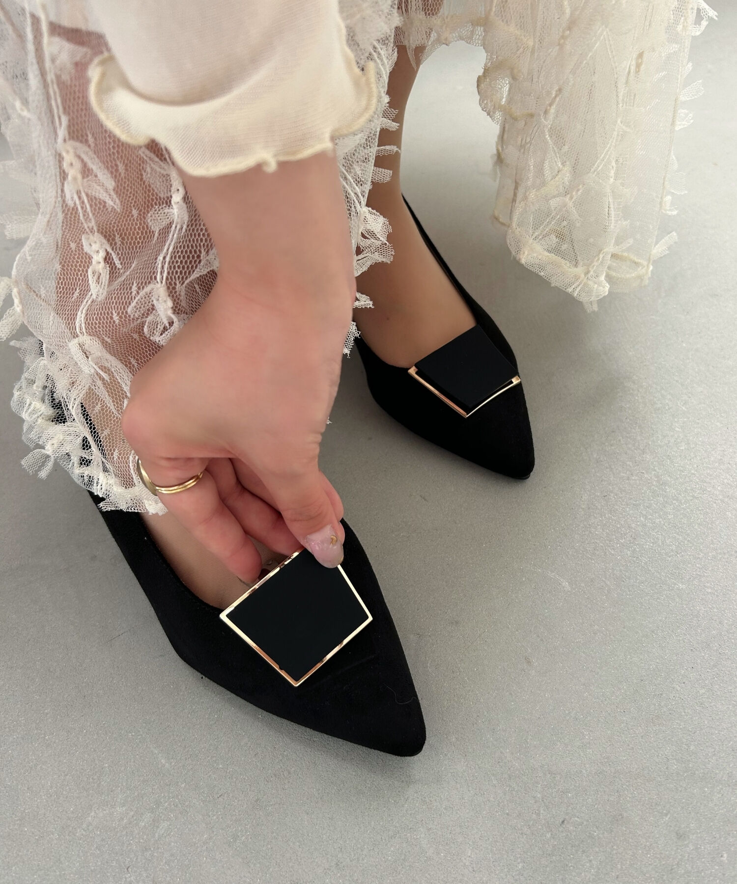 WA Oriental TRaffic「2wayスクエアモチーフヒールパンプス/42305」|パンプス|