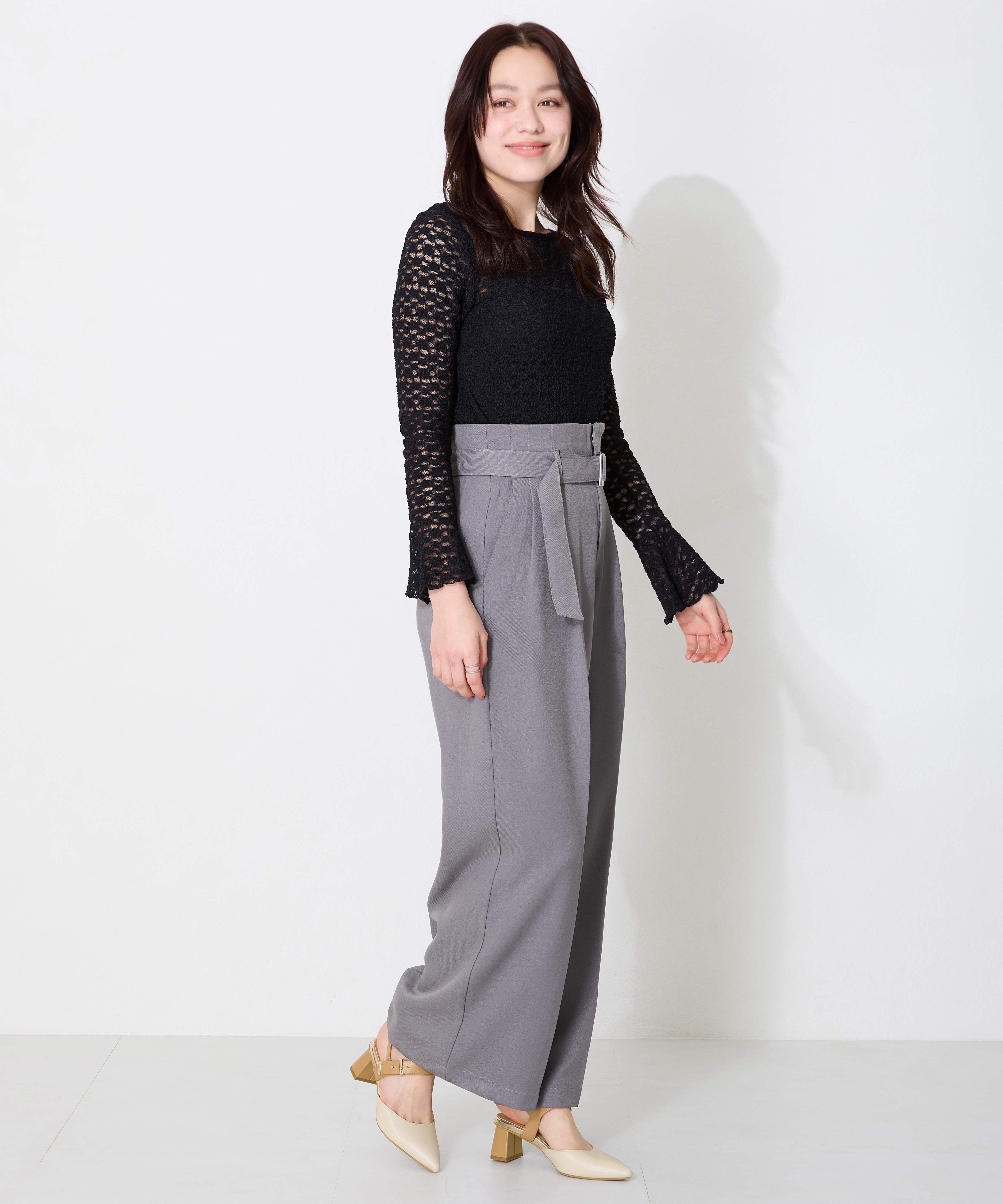 ORiental TRaffic「●2025春夏新作●ポインテッドトゥボタンベルトパンプス/51118 パンプス トレンド 人気 売れてる」|パンプス|