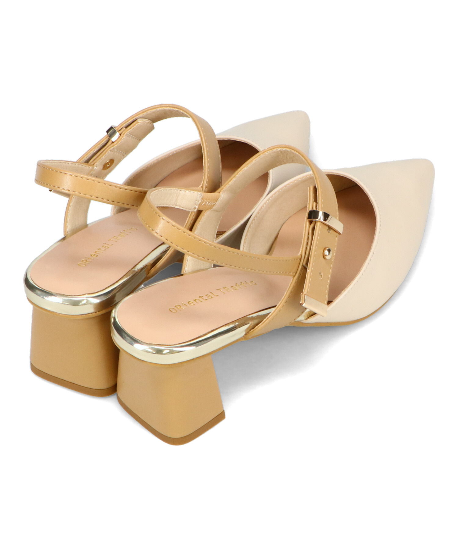 ORiental TRaffic「●2025春夏新作●ポインテッドトゥボタンベルトパンプス/51118 パンプス トレンド 人気 売れてる」|パンプス|