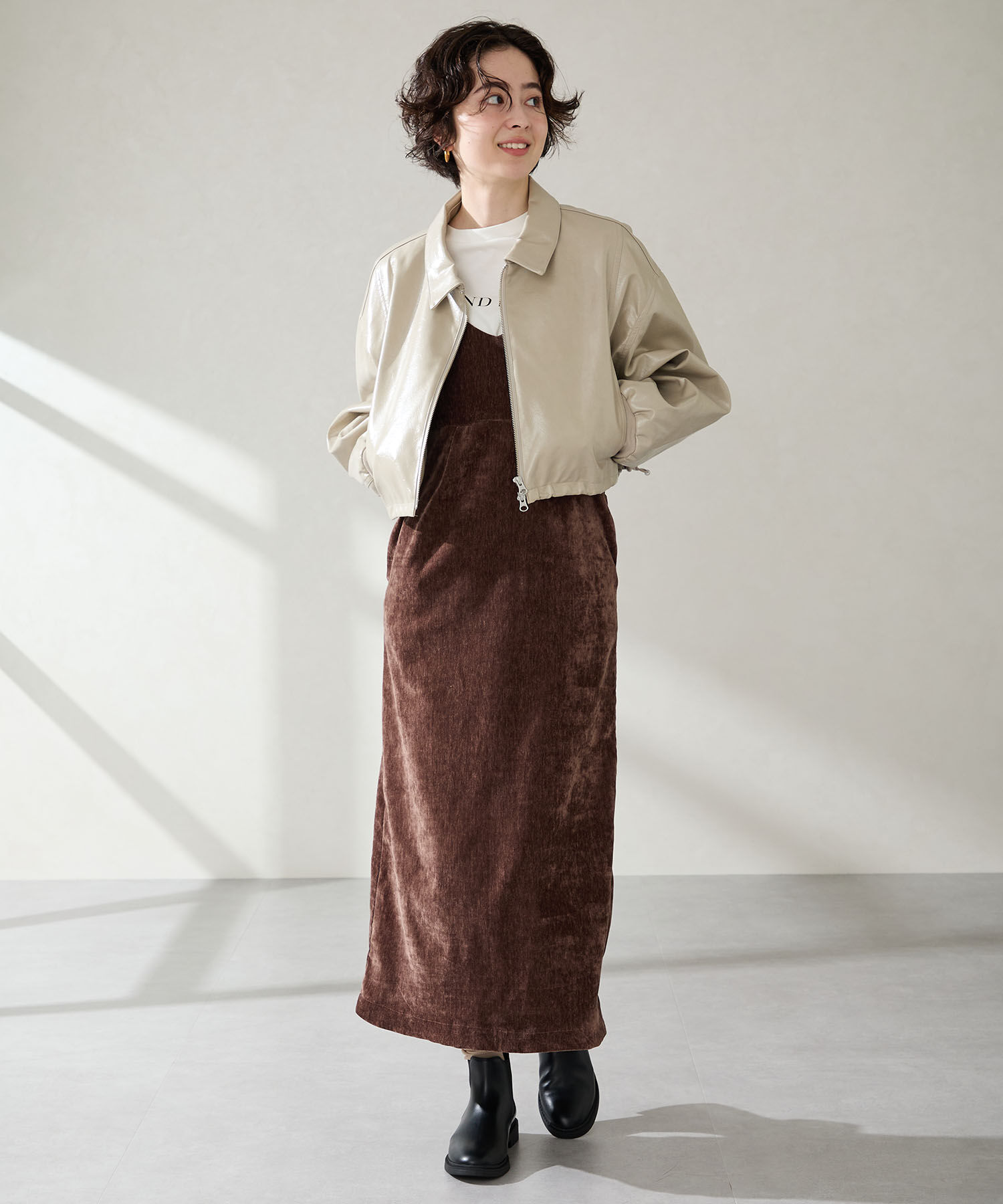 WA Oriental TRaffic「●2025秋冬新作●アーモンドトゥ フラット サイドゴアブーツ /52405 ショートブーツ」|ショートブーツ|