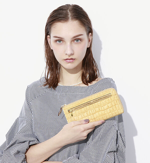 TOPKAPI 「エナメルクロコ型押し・Lファスナーマチ付き長財布 COCCO VERNICE コッコ ベルニーチェ」|財布|