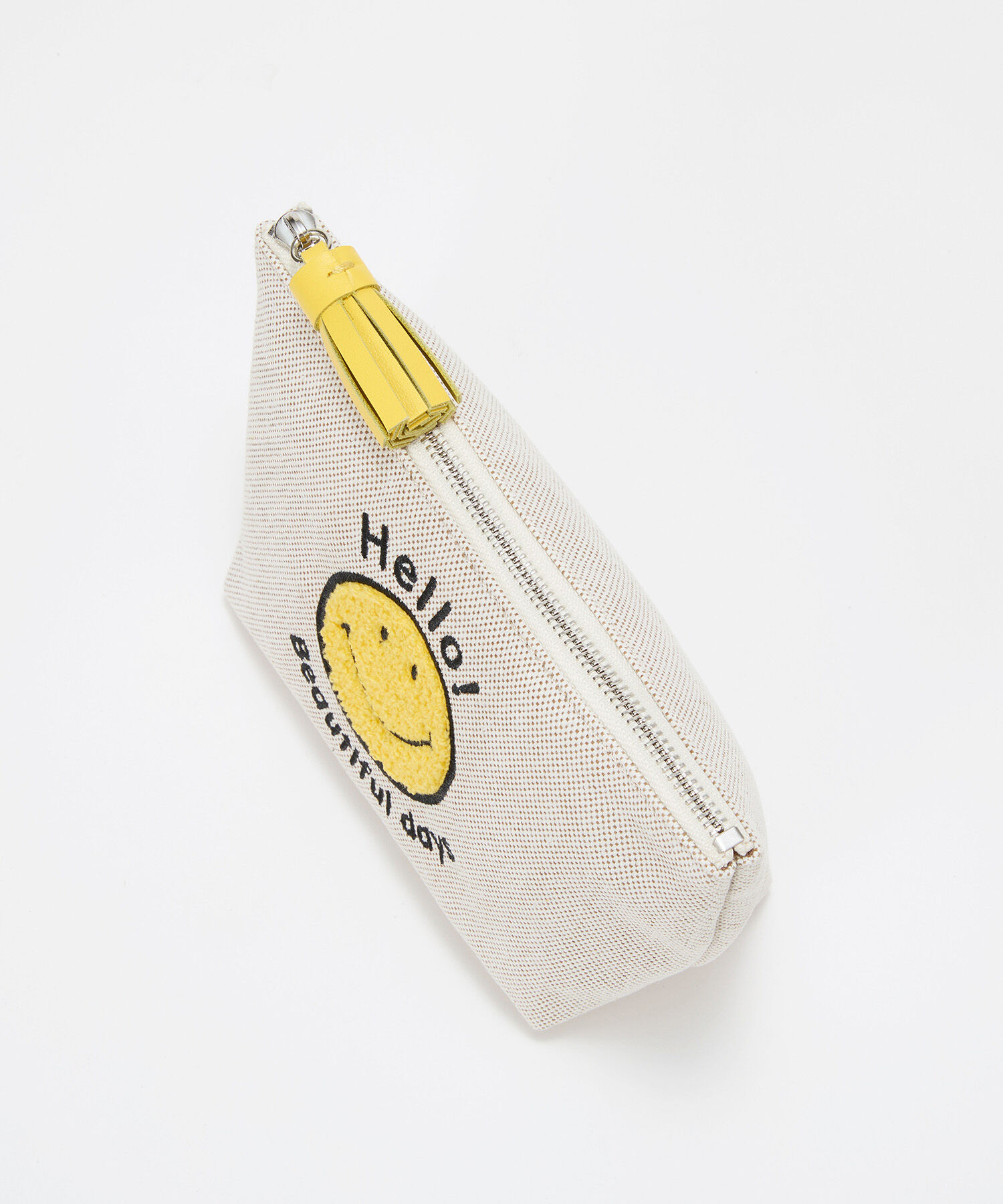 TOPKAPI BREATH「【Breath TOPKAPI】SMILE COLLECTION スマイル 刺繍 タッセルポーチ」|ポーチ|