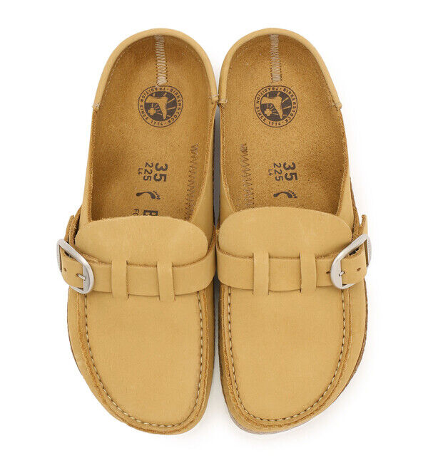 BIRKENSTOCK「【ビルケンシュトック】バックリー/ラテクリーム ヌバックレザー/クロッグ レディース」|サンダル|