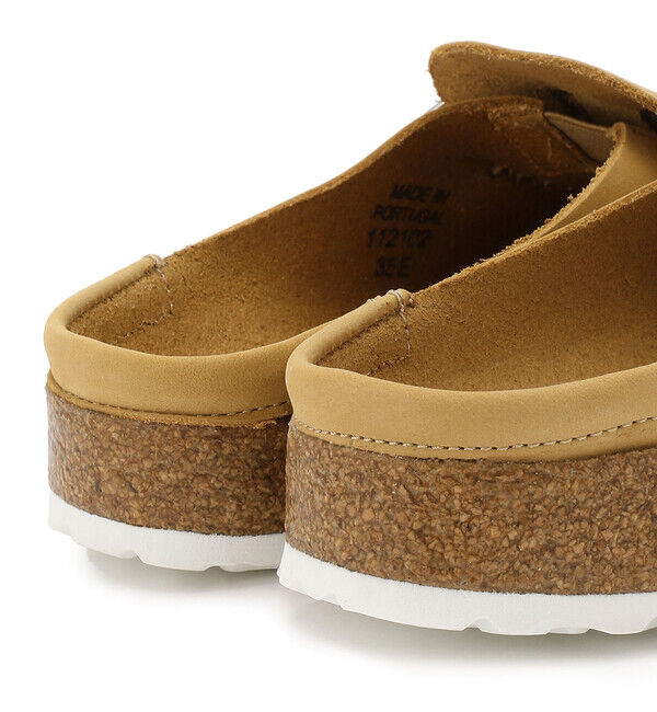 BIRKENSTOCK「【ビルケンシュトック】バックリー/ラテクリーム ヌバックレザー/クロッグ レディース」|サンダル|