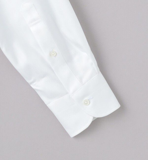 UNITED ARROWS「イージーケア AG ヘリンボーン セミワイドカラーシャツ -抗菌防臭-」|シャツ・ブラウス|