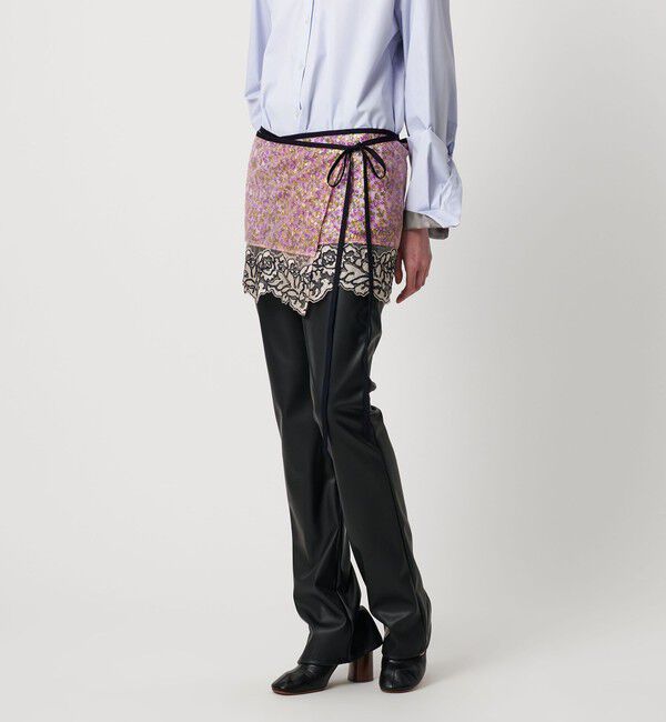 AEWEN MATOPH「＜AEWEN MATOPH＞チュールスパンコールレースラップスカート」|スカート|