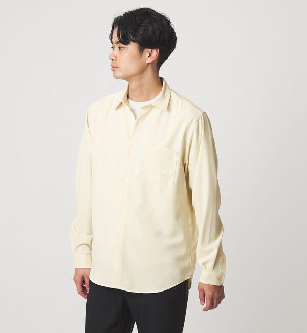 UNITED ARROWS green label relaxing「【WEB限定】JUST fit ソフトドレープ 長袖 シャツ」|シャツ・ブラウス|OFF WHITE